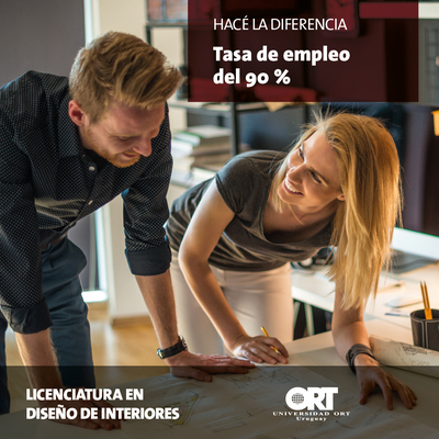 Tasa de empleo - Licenciatura en Diseño de Interiores - Universidad ORT Uruguay