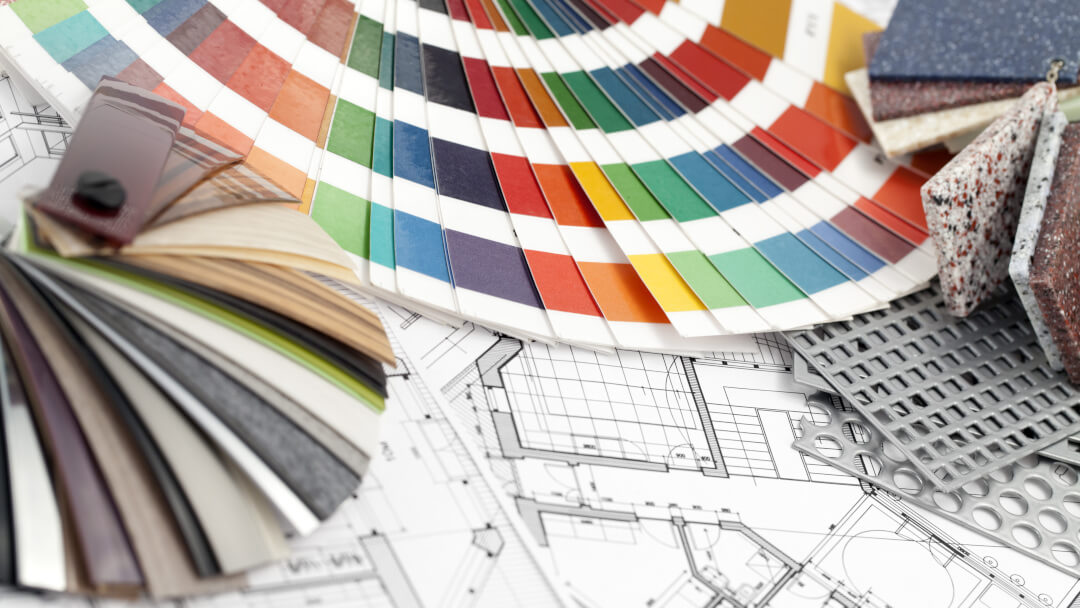 Paleta de colores para el diseño de interiores de casas.