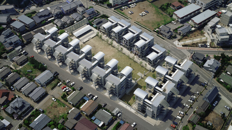 *Hotakubo Housing / Fotografía: Cortesía de Shinkenchiku Sha / Vía: The Pritzker Architecture Prize.*