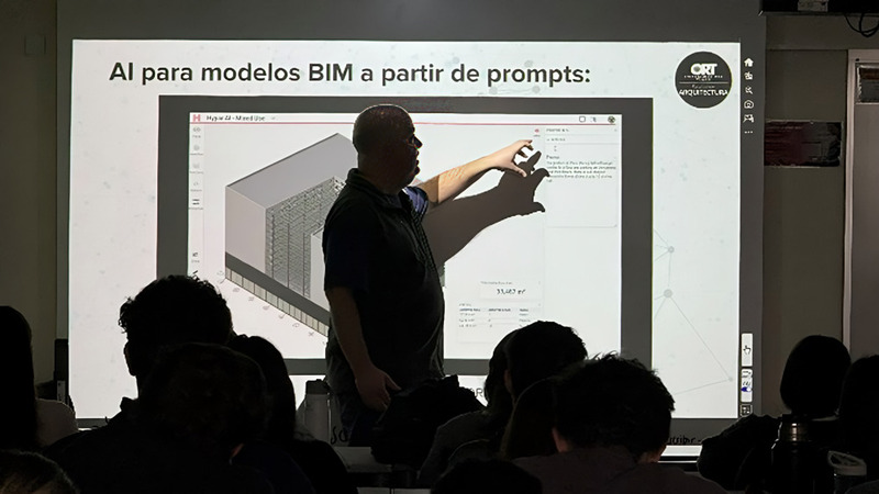 *Arq. Gabriel Lambach en las clases de Proyecto 2*