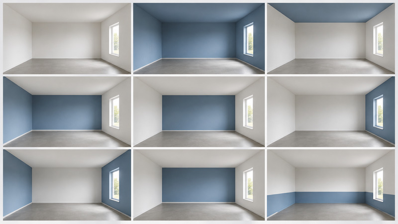 Dise&ntilde;o representativo que ejemplifica c&oacute;mo cambia la iluminaci&oacute;n de un interior seg&uacute;n color y superficies.