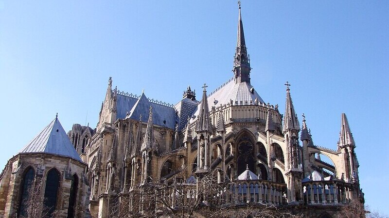 *Cabecera de la Catedral de Reims / Crédito: Vassil / Wikimedia Commons*