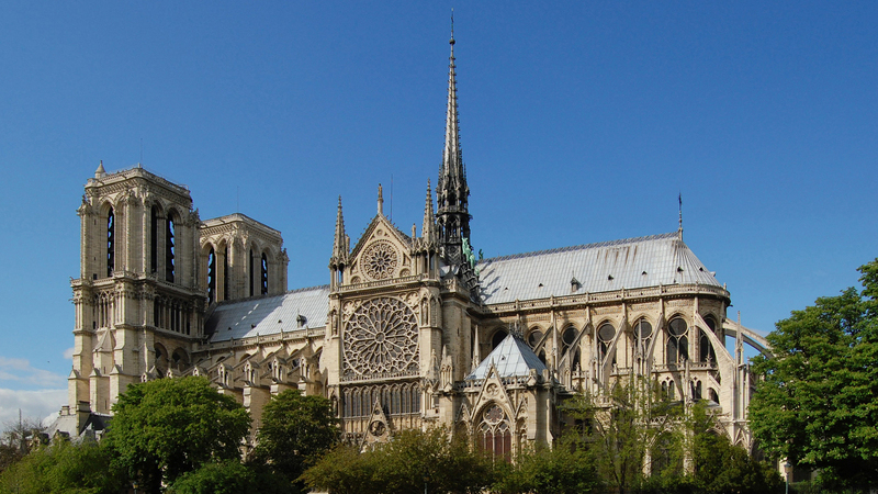 *Fachada sur de la Catedral de Notre-Dame de Par&iacute;s / Cr&eacute;dito: Zuffe / Wikimedia Commons / CC BY-SA 3.0*