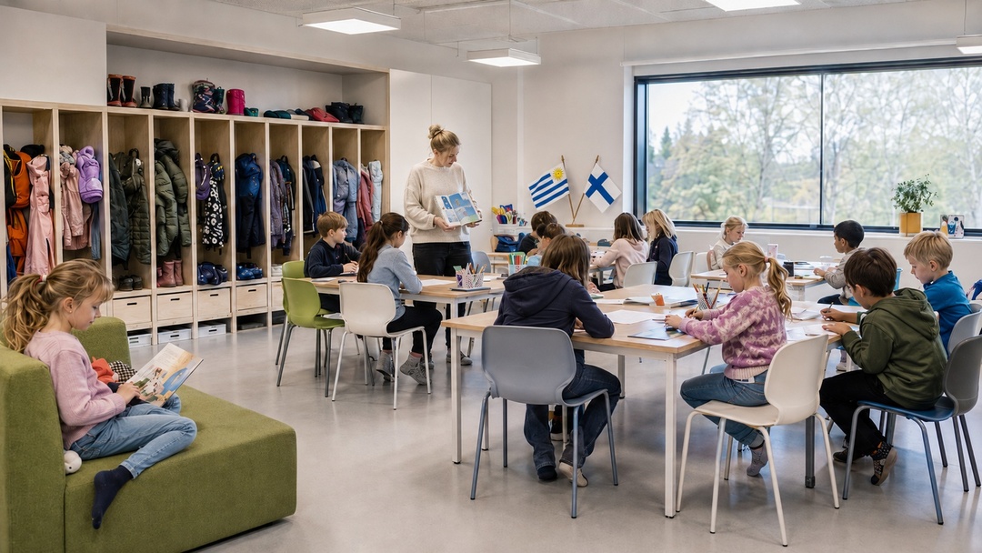 Salón de clases de Finlandia.