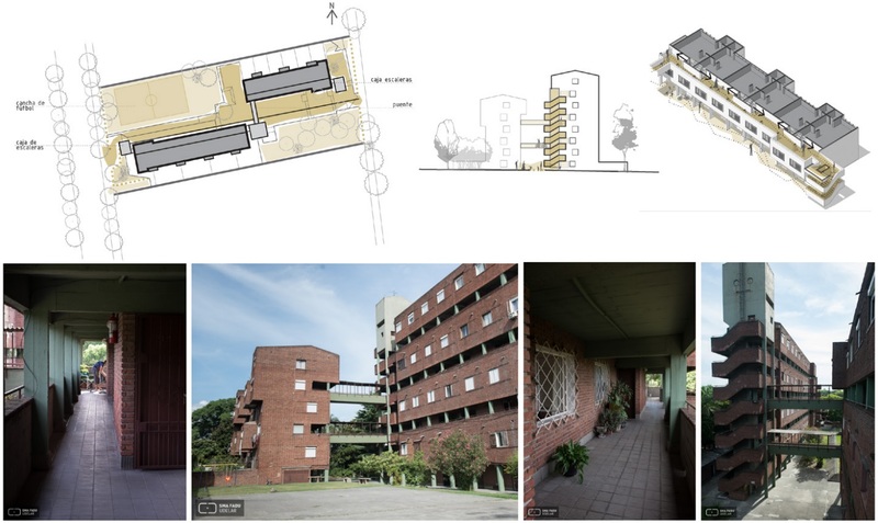 *CUTCSA I: planta general, corte, esquema del proyecto y fotograf&iacute;as de espacios comunes, corredores y &aacute;rea recreativa / VLC arquitectura, 2025 / CC BY-NC 4.0*