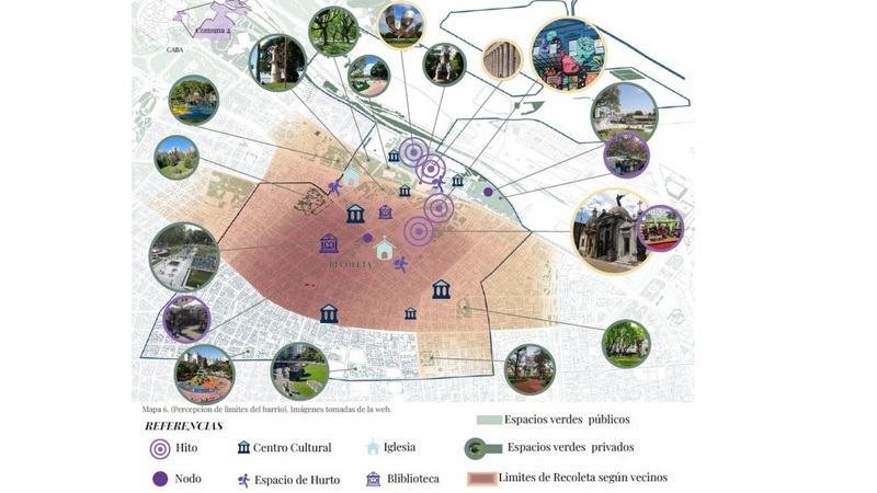 *Recoleta &mdash; Mapa/recorridos / Anales de Investigaci&oacute;n en Arquitectura | Vol. 16 No. 1 enero-junio 2026*